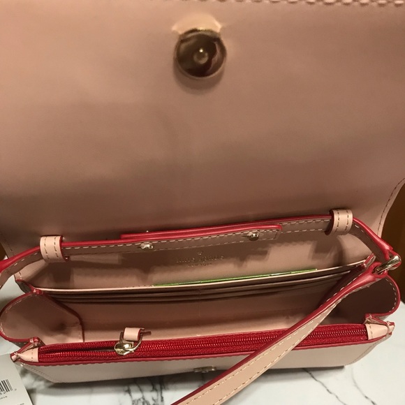 NWT Kate Spade Pink Addison Pig Crossbody - Picture 3 of 6